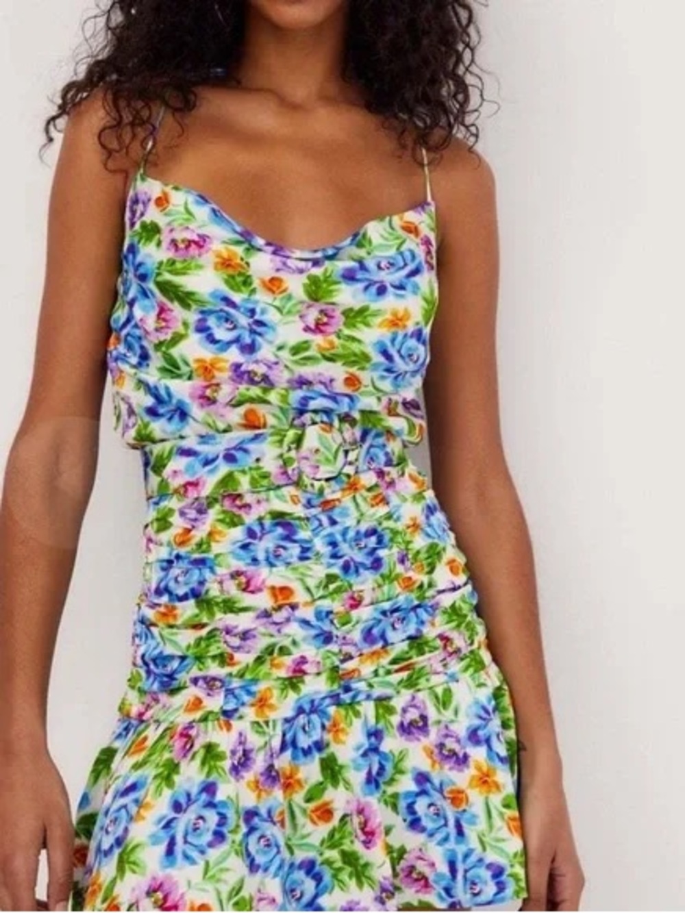 For Love & Lemons Miranda Mini Dress NWT Floral and belt